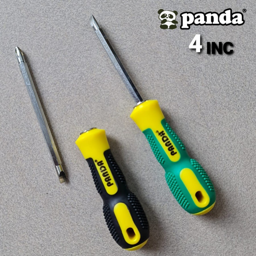 Jual Obeng Plus Minus Bolak Balik PANDA Magnet Min Plus Screwdriver 4 ...