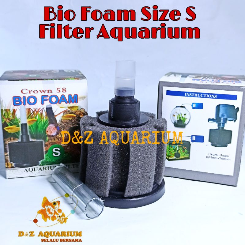 Jual Bio Foam S Filter Crown Aquarium Kecil Bulat Penyaring Kotoran Ikan Shopee Indonesia