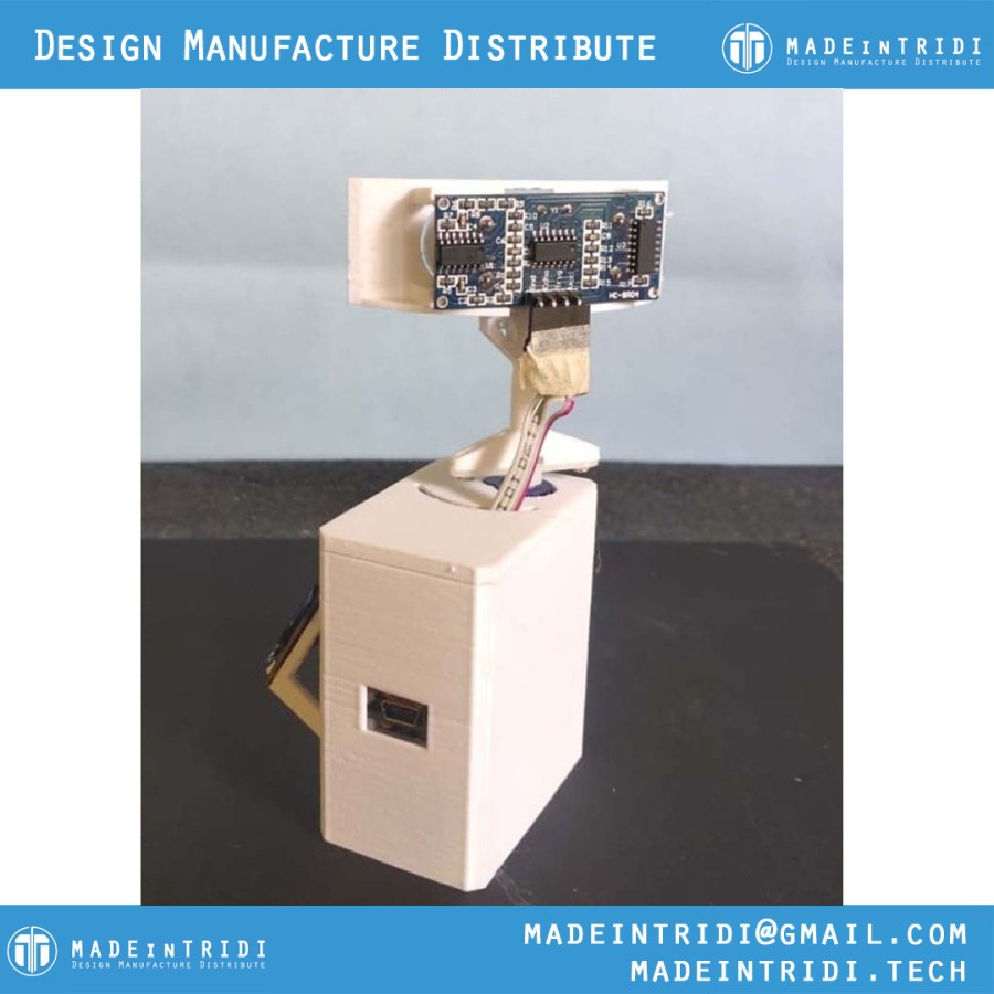 Jual Madeintridi casing Arduino projek radar sensor ultrasonic dan oled ...