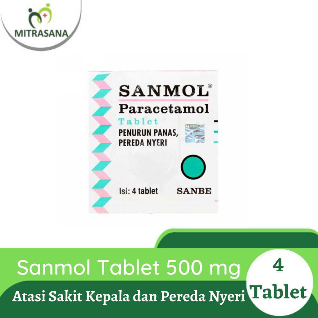 SANMOL 500 MG 1 STRIP @ 4 TABLET