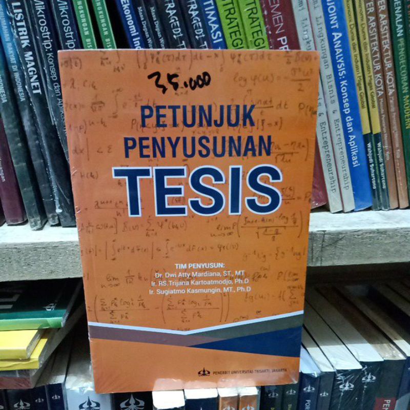 Jual Buku Petunjuk Penyusunan Tesis | Shopee Indonesia