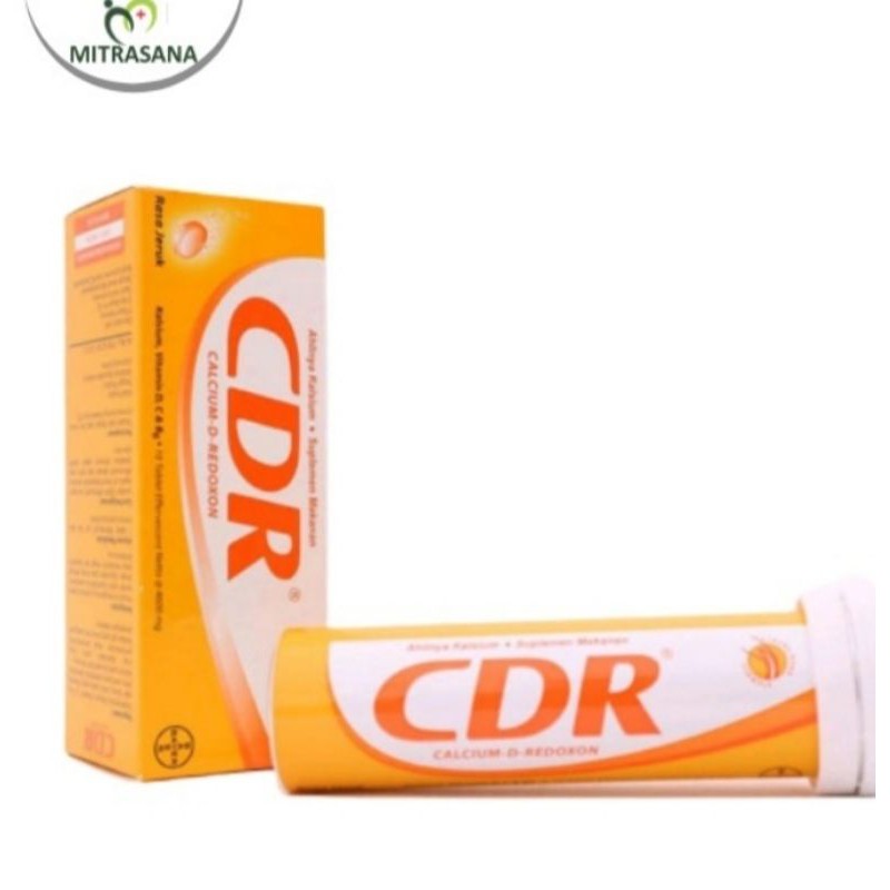 Jual CDR Effervescent Rasa Jeruk isi 10/15/20 Tablet | Shopee Indonesia