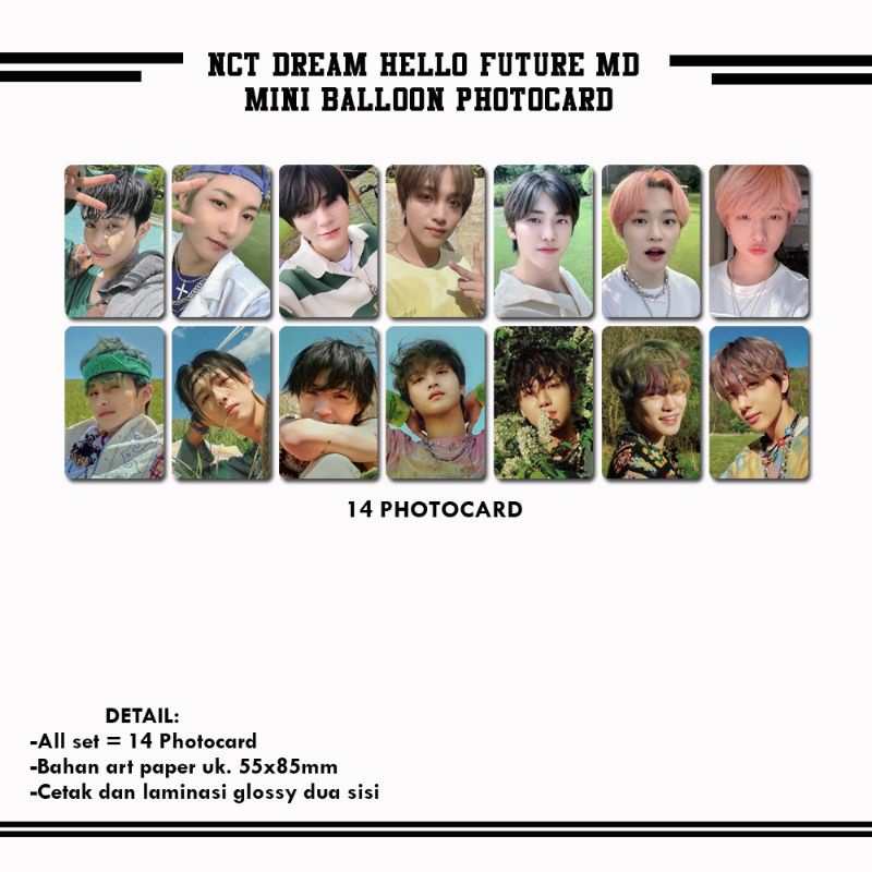 Jual NCT DREAM HELLO FUTURE MD MINI BALLOON PHOTOCARD | Shopee