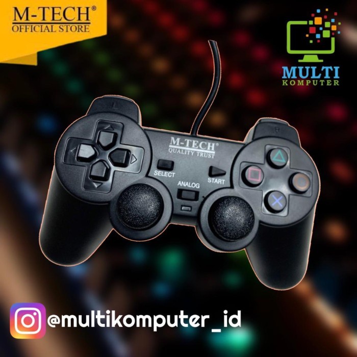 Jual Gamepad single Usb M-Tech/stick laptop/stick pc/joystick | Shopee ...