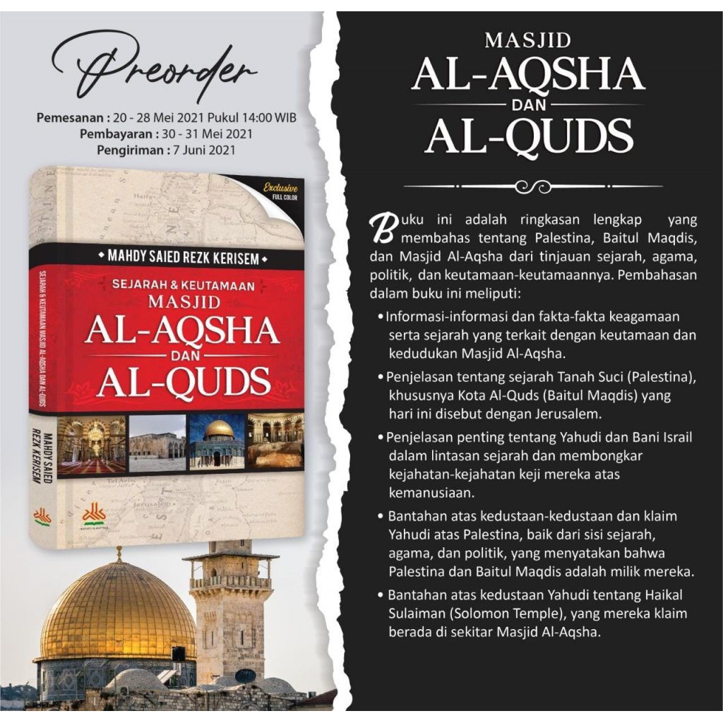 Jual Buku Sejarah Dan Keutamaan Masjid Al-Aqsha Dan Al-Quds | Shopee ...