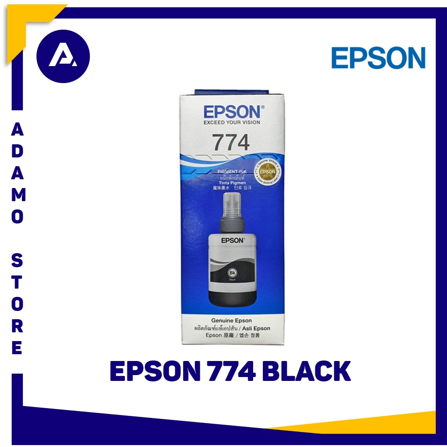 Jual Tinta Epson 774 Black Original (T7741) | Shopee Indonesia