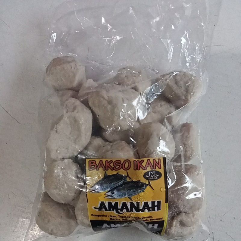 Jual Bakso Ikan Amanah Kemasan 500 Gr Frozen Food Shopee Indonesia