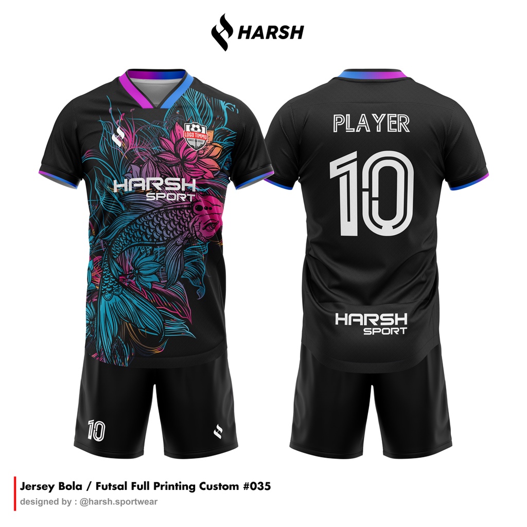 Jual Jersey Baju Futsal Sepakbola Terbaru Full Printing Free Nama Dan