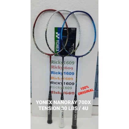 Jual RAKET BADMINTON YONEX NANORAY 70 DX - TENSION 30 LBS - YONEX ...