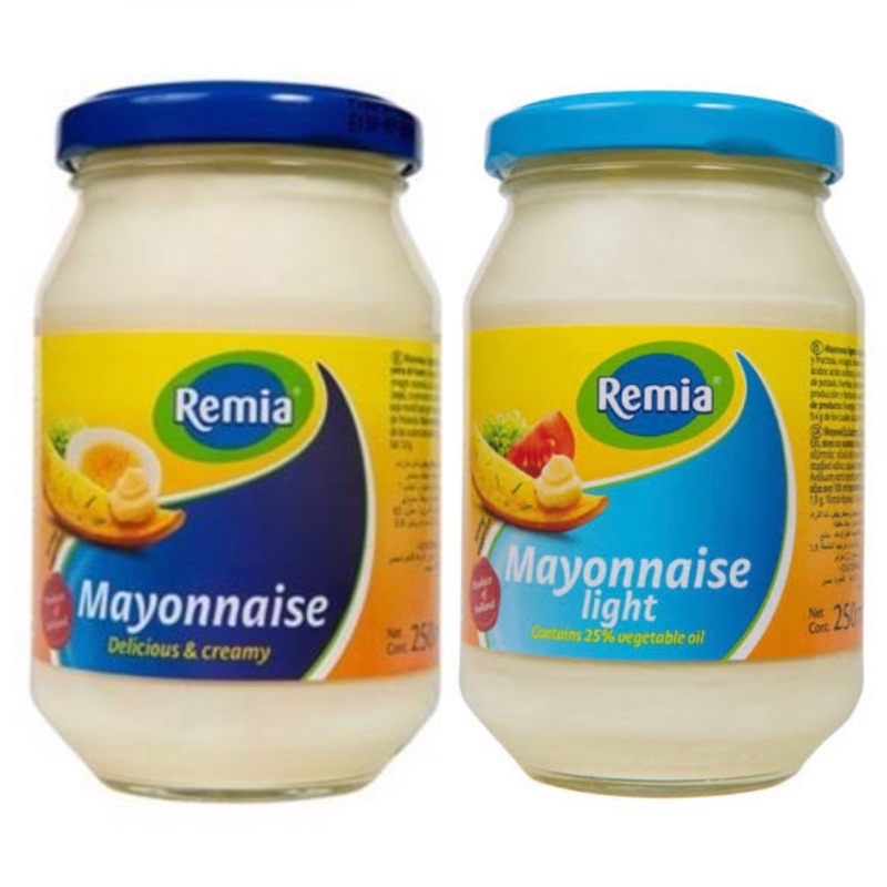 Jual Remia Mayonnaise Light 250ml / botol kaca / Remia MAYONNAISE white