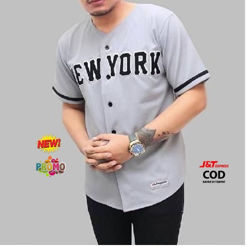 Jual KAOS NEW YORK YANKEES MLB BASEBALL HITAM BIRU MERAH - Kota Bekasi -  Shiro Kuro