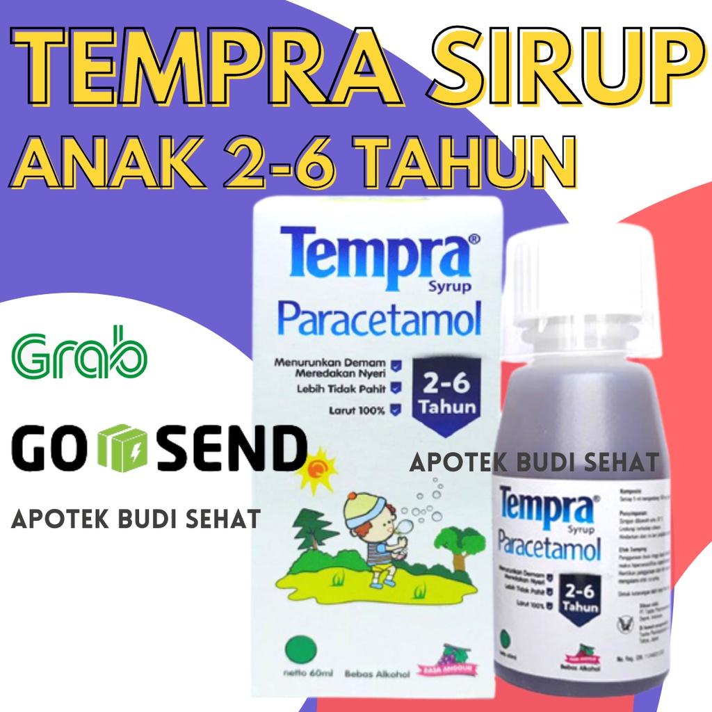 Jual Tempra Sirup Anak 60 ml Obat Demam Anak Rasa Anggur Obat Turun ...