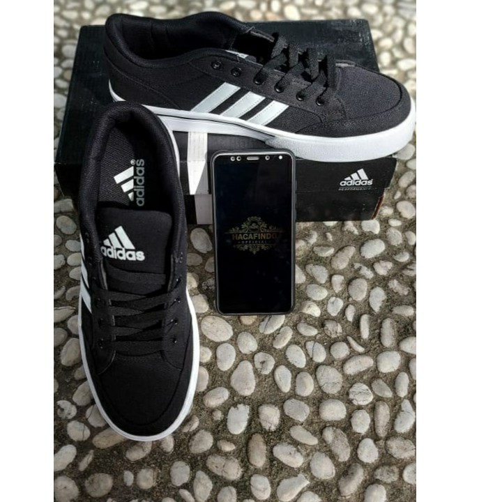 Jual ADIDAS GVP CANVAS STR BLACK WHITE Shopee Indonesia