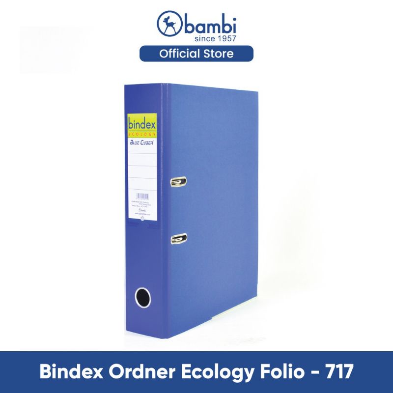 Jual Bindex Ordner 717 Ecology Lever Arch File Blue Cyber/File Folder ...