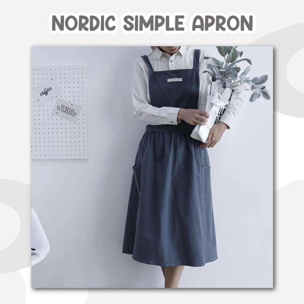 Jual PROPERTIFOTOKU Nordic Simple Apron / apron / celemek | Shopee ...