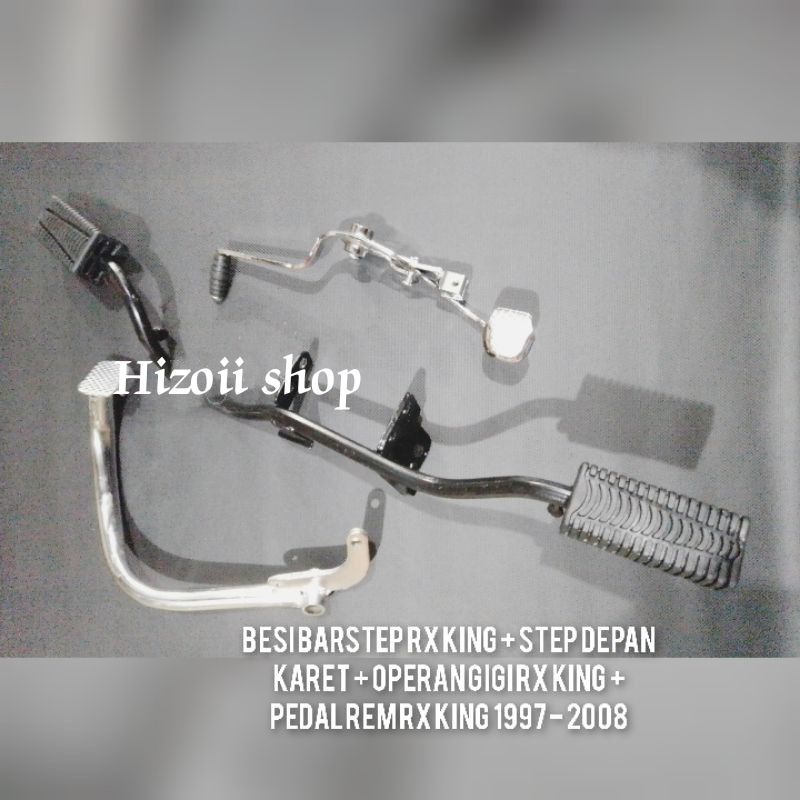 Jual Besi Barstep Rx King Step Depan Karet Operan Gigi Rx King Pedal Rem Rx King New