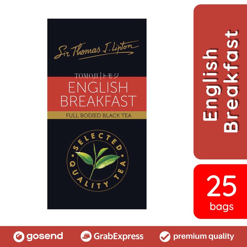 Jual Teh Sir Thomas Lipton English Breakfast Black Tea 25 bags