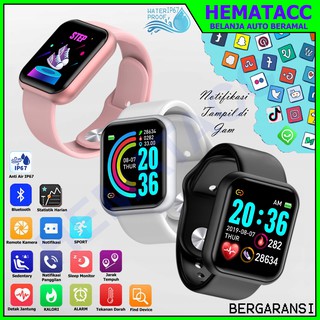 Jual Smartwatch Y68 Anti Air IP66 Jam Tangan Kesehatan dan Asisten