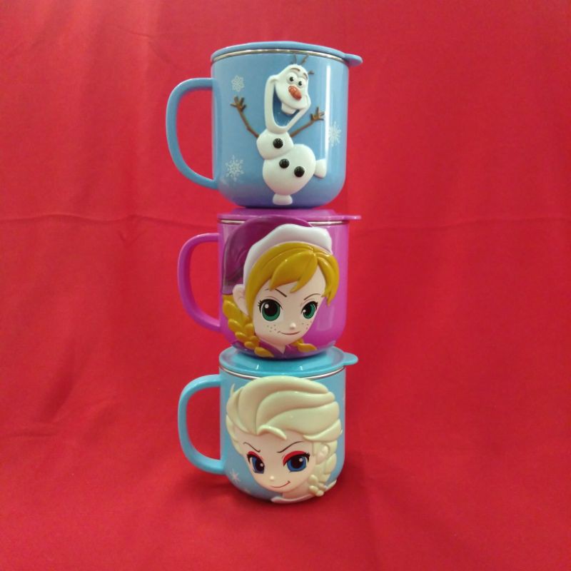 Jual Mug Disney 3D/Elsa/Olaf/Anna/Mike/Sully/Mickey/Minnie/Snow White ...