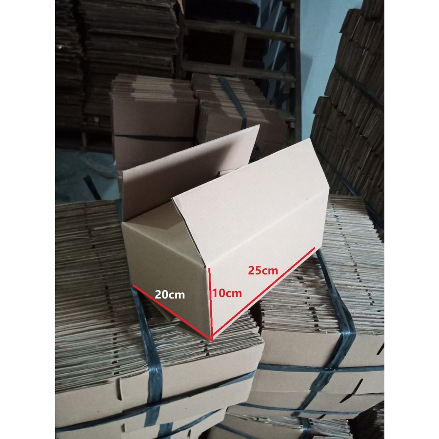 Jual Kardus Dus Kotak Box Packing Standard Polos Karton 25x20x10cm 5pcs ...