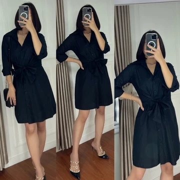 Drees Manggo Dress Poplin Premium Pakaian Baju Ikat Depan Busui Ftiendly
