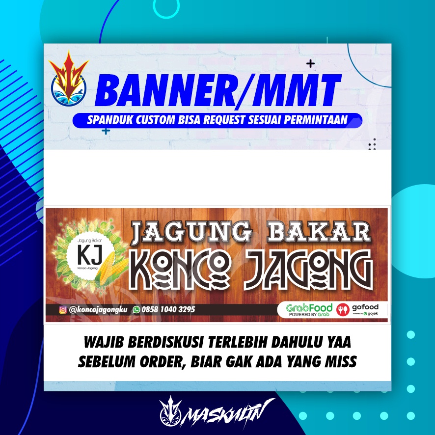 Jual Banner MMT Spanduk Jagung Bakar Shopee Indonesia