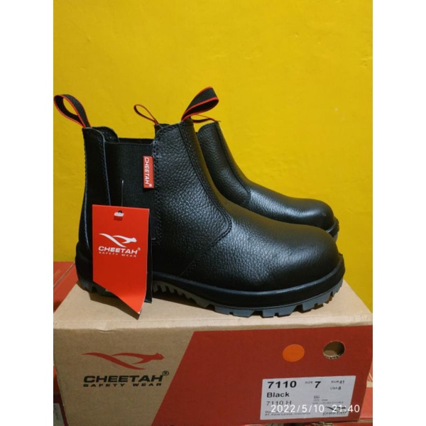 Jual Sepatu Safety Cheetah 7110h Hitam Original Shopee Indonesia