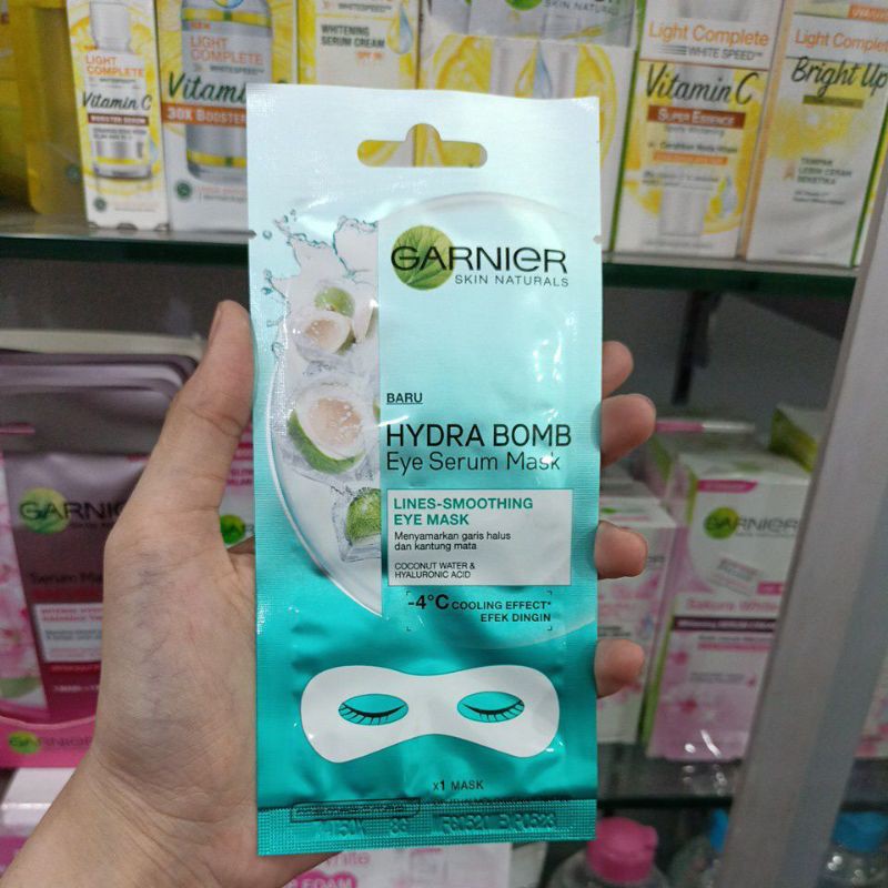Jual Garnier skin naturals hydra bomb eye serum mask lines smoothing6g