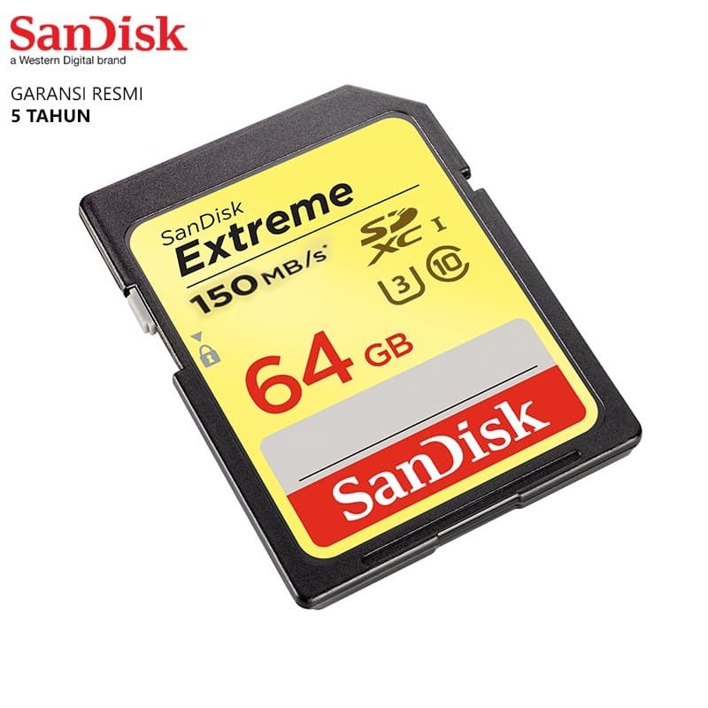 Jual Memory Kamera SD Card Sandisk EXTREME SDXC UHS-I Class 10 64GB ...