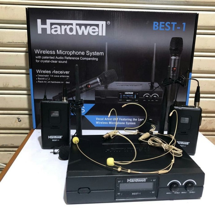 Jual Mic Wireless henset CLIP ON Jepit dada HARDWELL BEST1 BEST 1