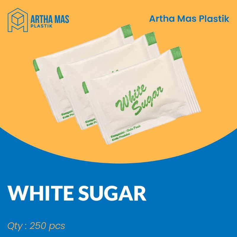 Jual Gula putih sachet / White Sugar sachet isi 250pcs Shopee Indonesia