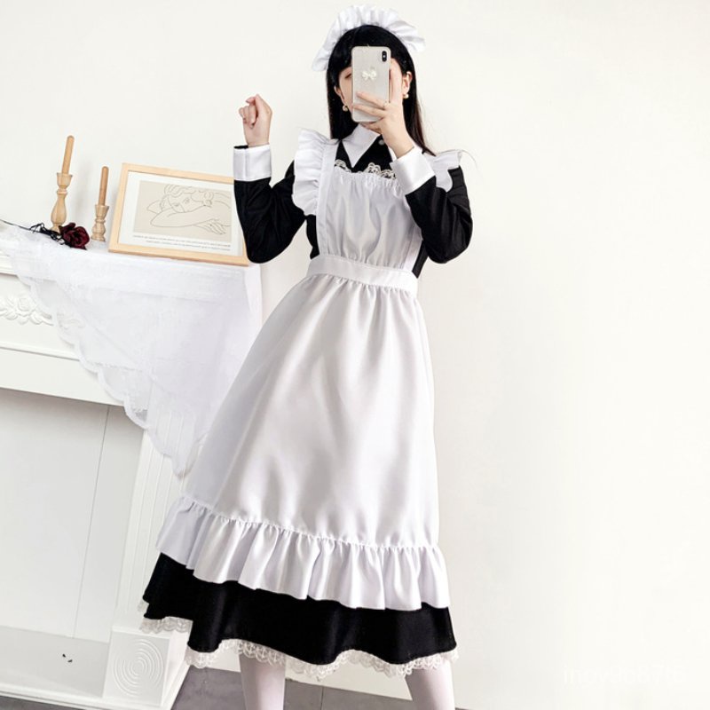 Jual Unisex Maid Cosplay Uniform Halloween Costumes for Women Maid