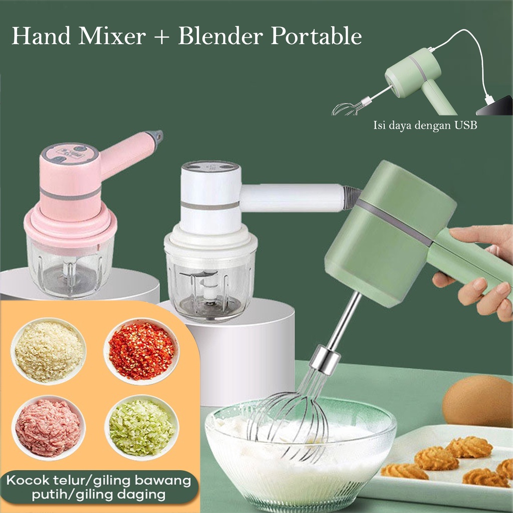 Jual Blender IN1 Mixer Hand Mixer Portable Blender Pengocok