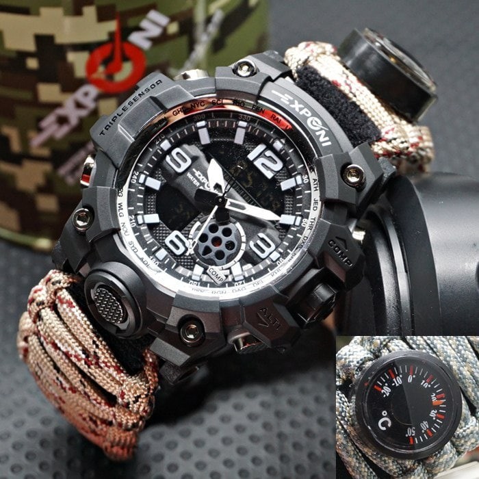 Jual Jam Tangan Pria / Cowok Exponi Tambang Cream Original | Shopee ...