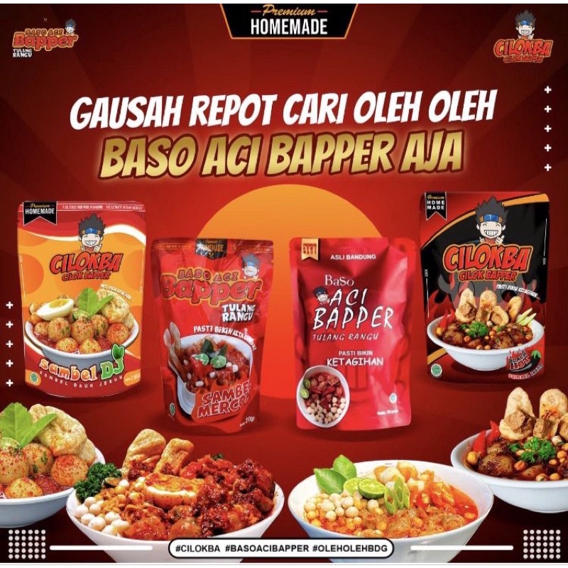 Jual Baso Aci Boci Cilok Bapper Tulang Rangu Mercon Original All Varian