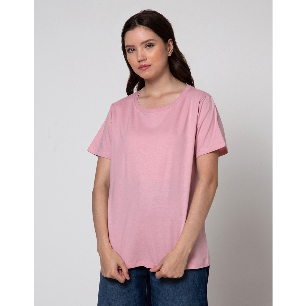 Nevada Print Stripe  Bear Kaos Lengan Pendek Wanita main image 0