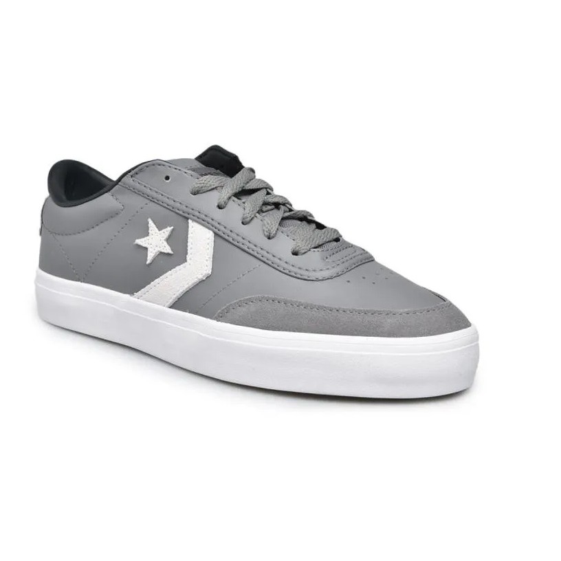 DISKON 70 80 100 ORIGINAL Sport Station BNIB Converse Courtlandt Leather Ox Grey Men Sneaker