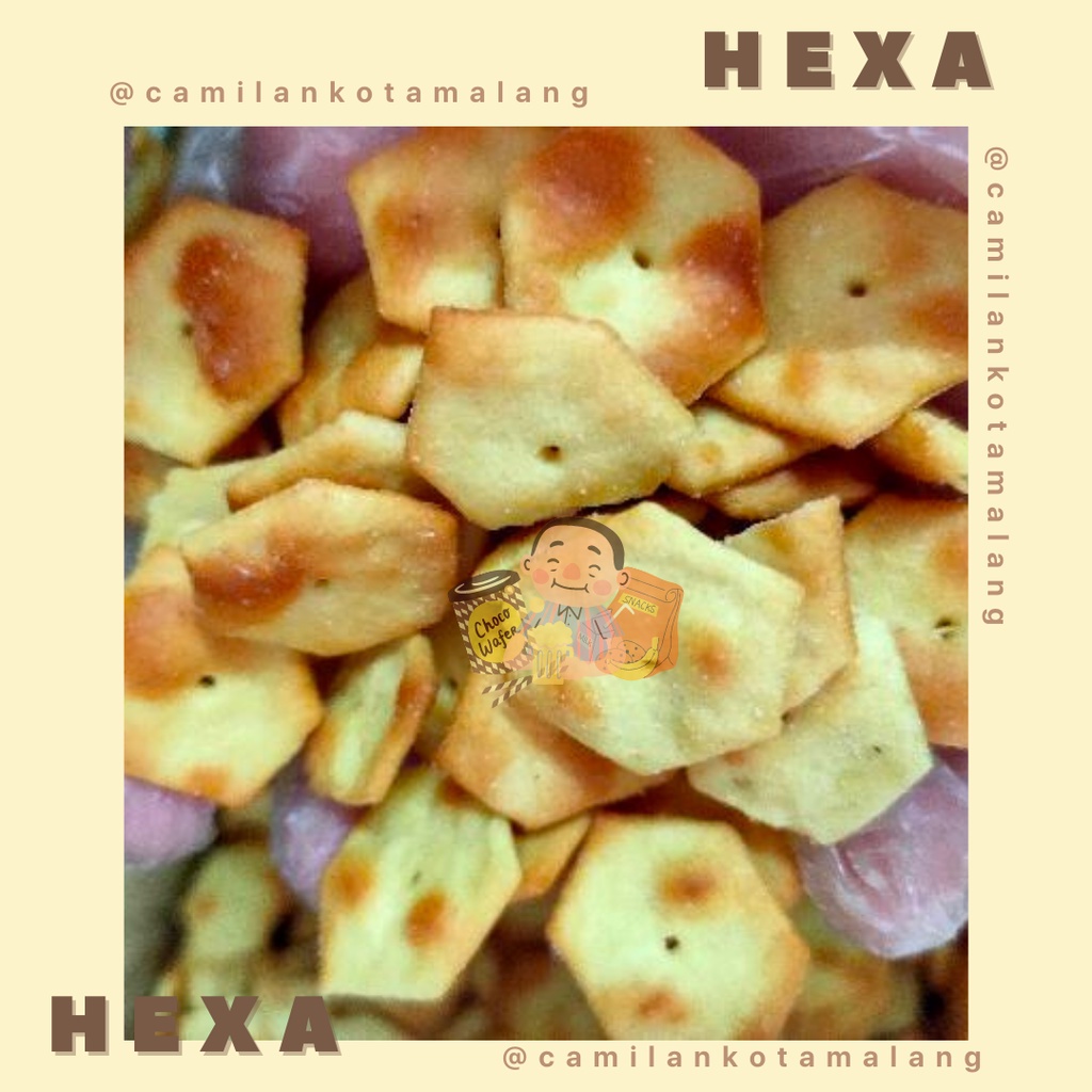Jual Hexa / kue kering hexa asin gurih/ SNACK / Camilan jajan lebaran