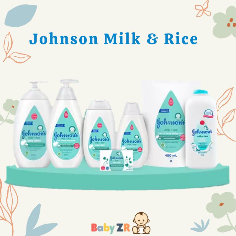 Jual Johnsons Hair & Body Bath Milk & Rice | Shopee Indonesia