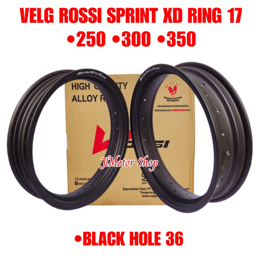 Jual Velg-Rossi-sprint-XD-300-350-ring-17-lubang-36Hole Harga