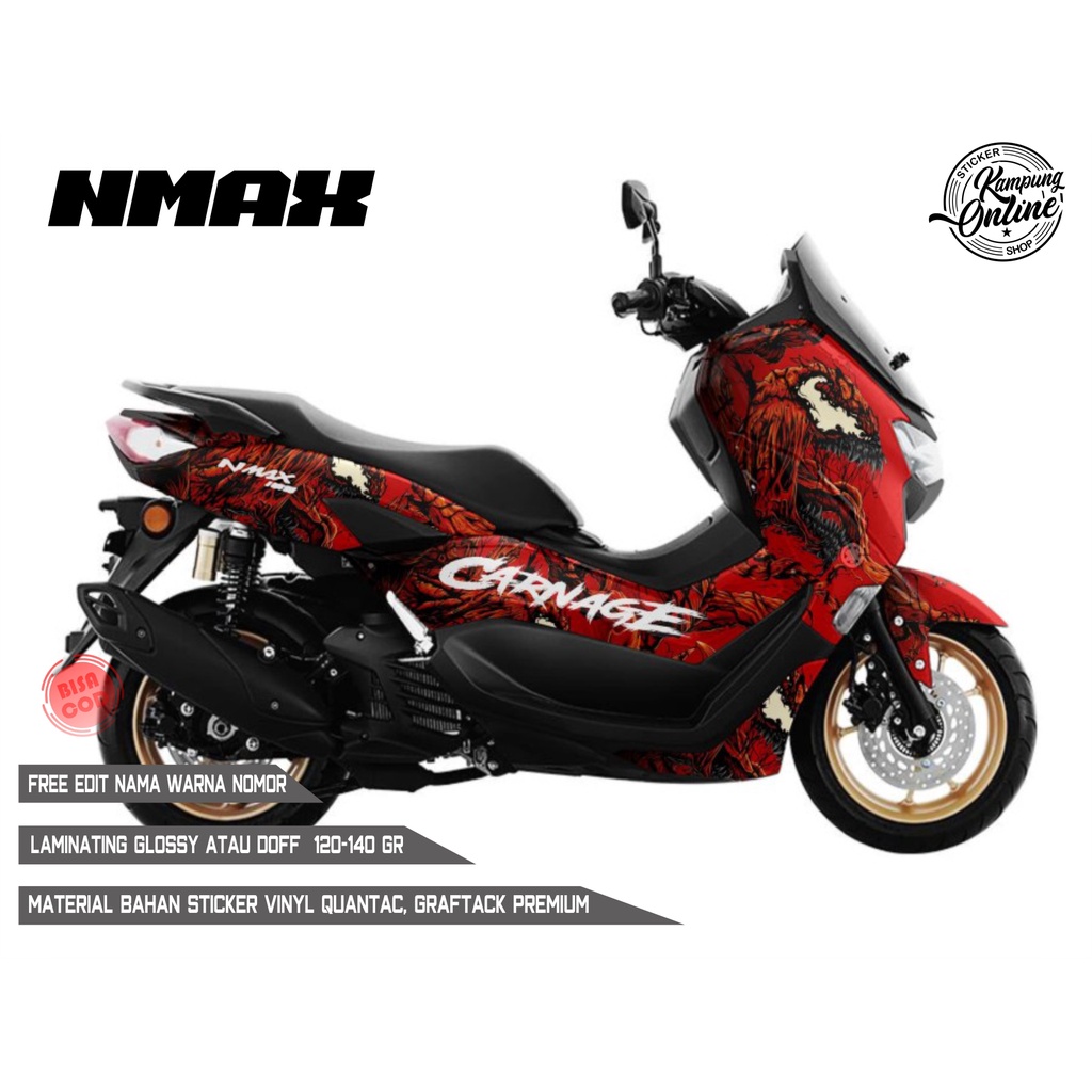 Jual Stiker Decal ALL NEW NMAX EVIL | Shopee Indonesia