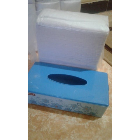 Jual tisu wajah kemasan polos 600 sheet | tisu murah | hemat | Shopee