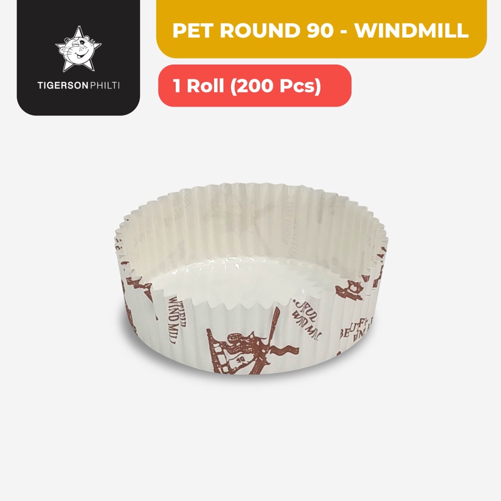 Jual PET/Cup Roti/wadah roti/Kertas baking roti ukuran 90 mm | Shopee ...