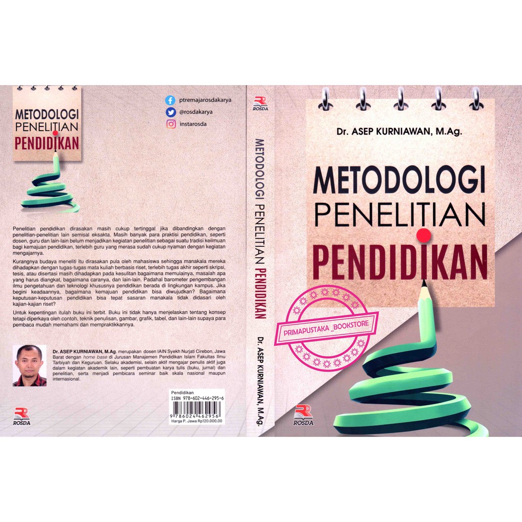 Jual METODOLOGI PENELITIAN PENDIDIKAN-Asep Kurniawan UKURAN B5(STANDART ...