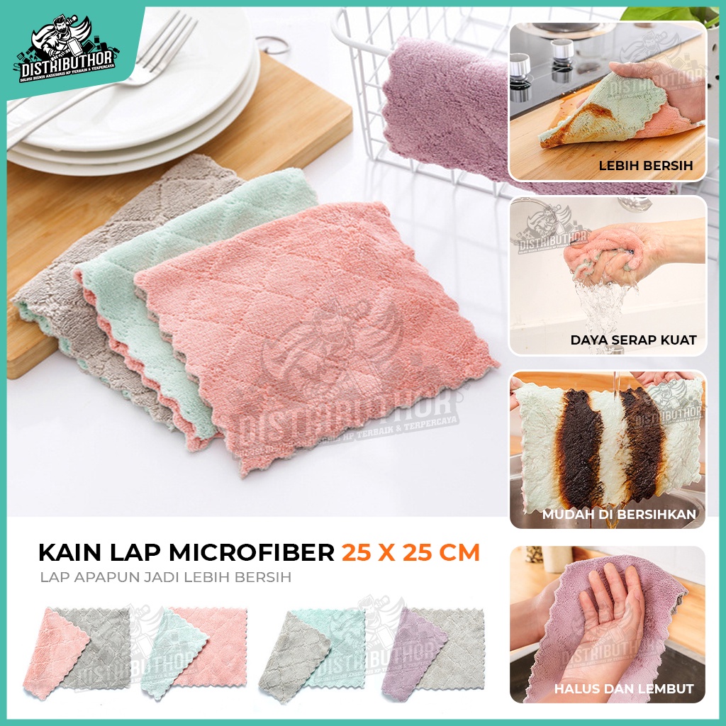 Jual Kain Lap Dapur Microfiber Original Microfiber Serbaguna Untuk Lap 