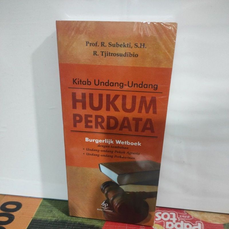 Jual Buku Kitab UNDANG UNDANG HUKUM PERDATA KUHPER Oleh Prof R