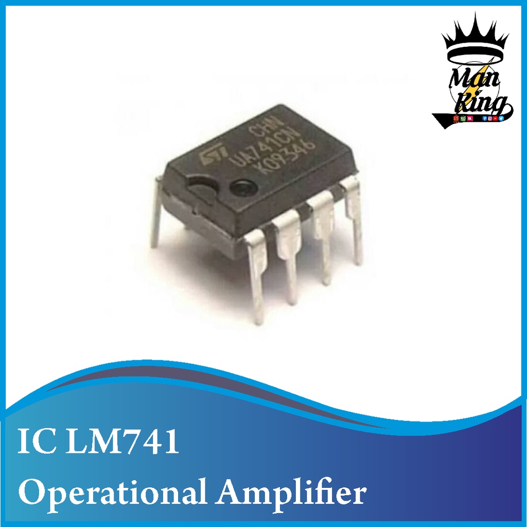 Jual Ic Lm741 741 Ua741cn Dip8 Operational Amplifier Opamp 8 Kaki Shopee Indonesia 5767