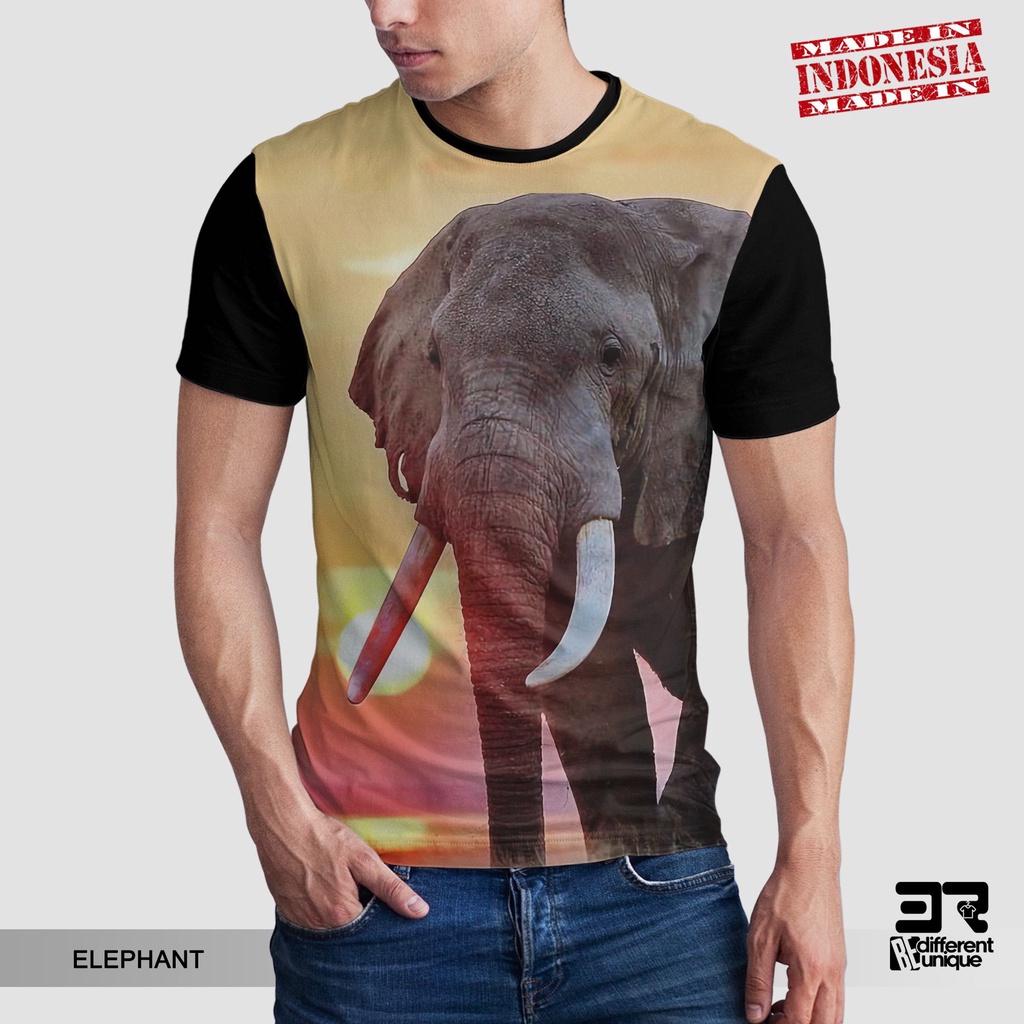 Jual [ COD ] KAOS PRINTING GAMBAR HEWAN GAJAH ELEPHANT - BAJU DISTRO ...