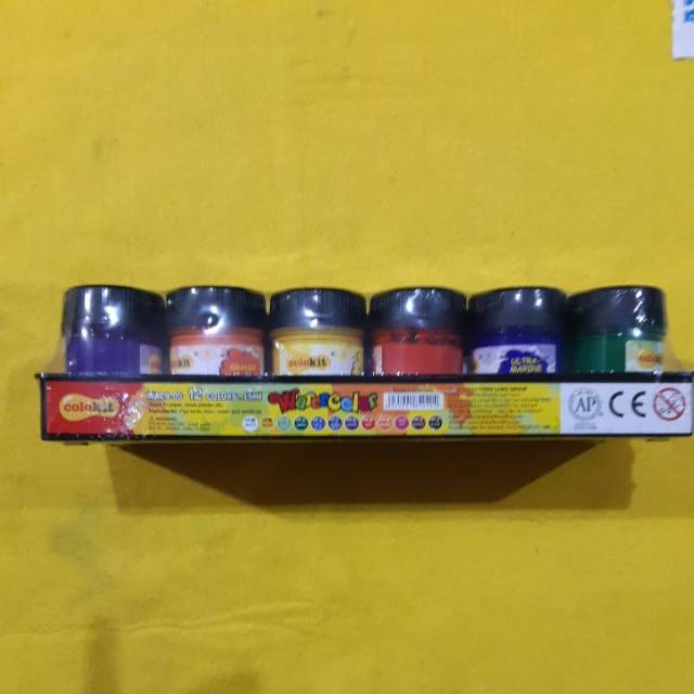 Jual Cat poster colokit 12 warna / Watercolor 15ml | Shopee Indonesia