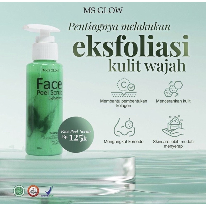 Jual Face Peel Scrub Ms Glow Original Shopee Indonesia